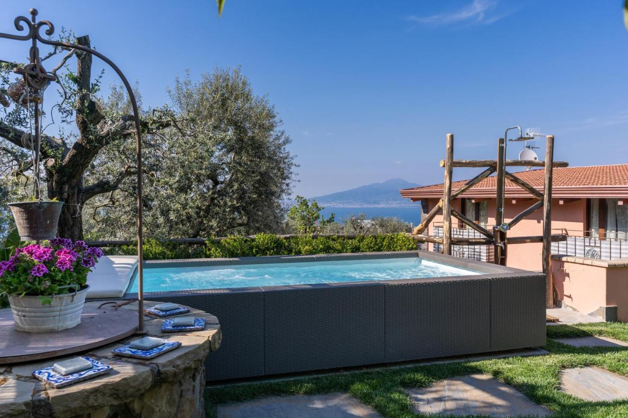 Villa Caruso Private Heated Pool & Sea View ソレント エクステリア 写真