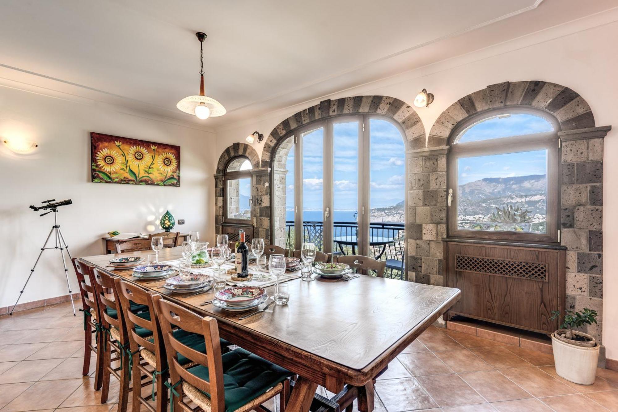 Villa Caruso Private Heated Pool & Sea View ソレント エクステリア 写真
